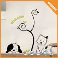 New product eco-friendly removable cat flap butterfly wall sticker